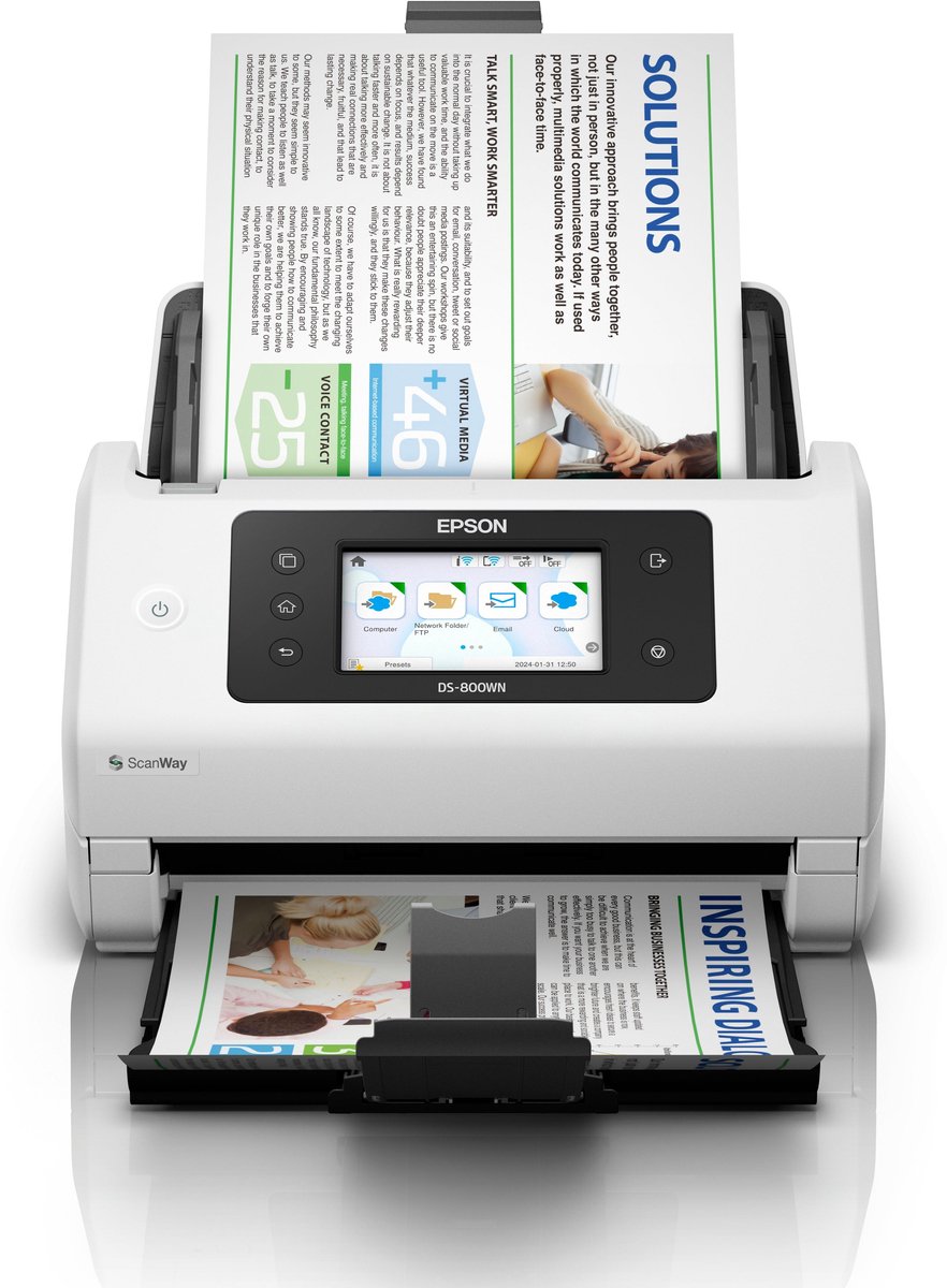 Epson WorkForce DS-800WN paginascanner 600 x 600 DPI A4 wit