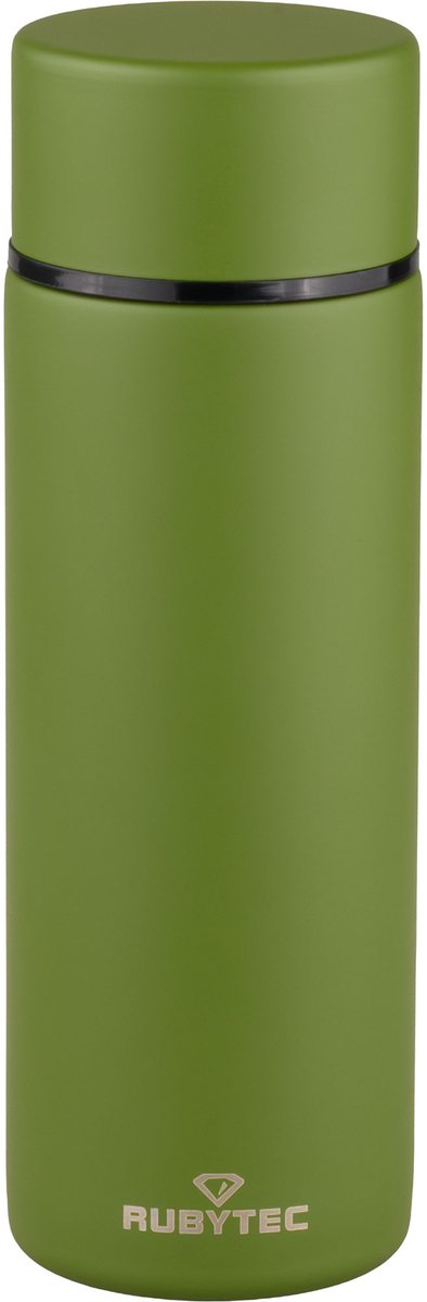 Rubytec Shira Quickshot - 120 ml - Thermosbeker - RVS - Espresso To Go - Handig Formaat - Koffiebeker To Go - Urenlang Koud en Warm Drinken - Drinkfles - Groen
