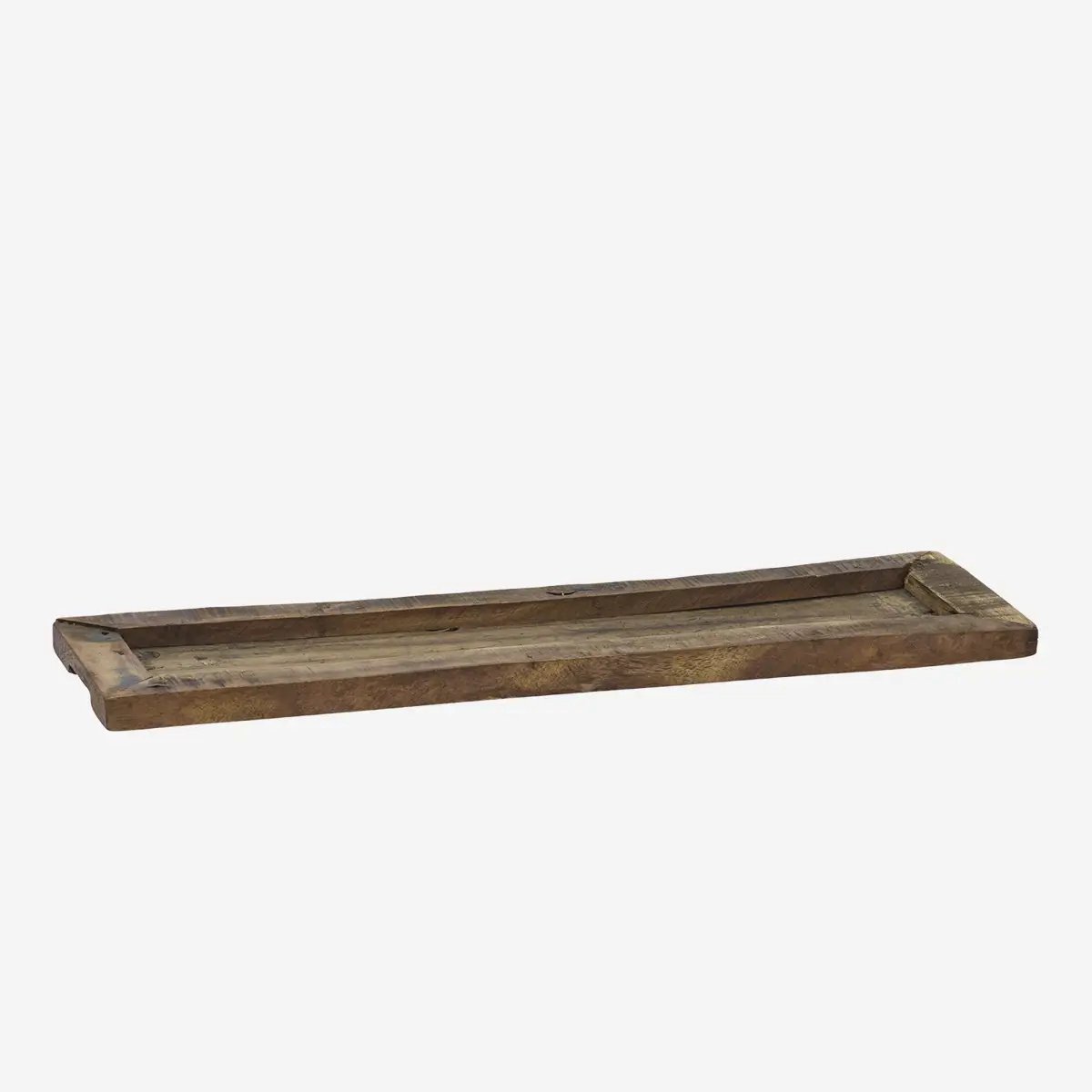 Madam Stoltz - Gerecycled Houten Dienblad - 50x15x2 cm