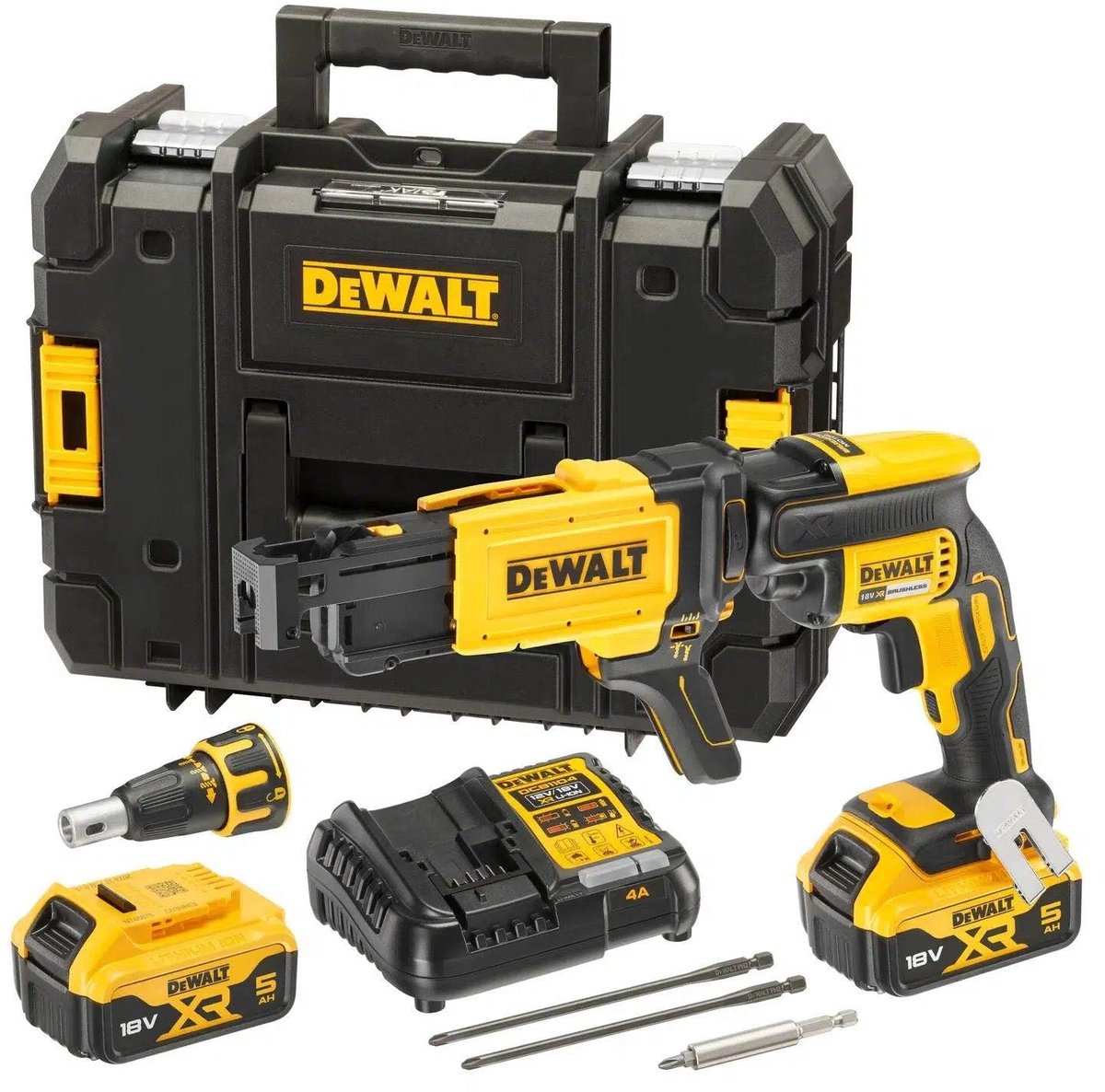 DeWalt DCF620P2K: Brushless gipsschroefmachine 18V met 2 accu's thumbnail 8
