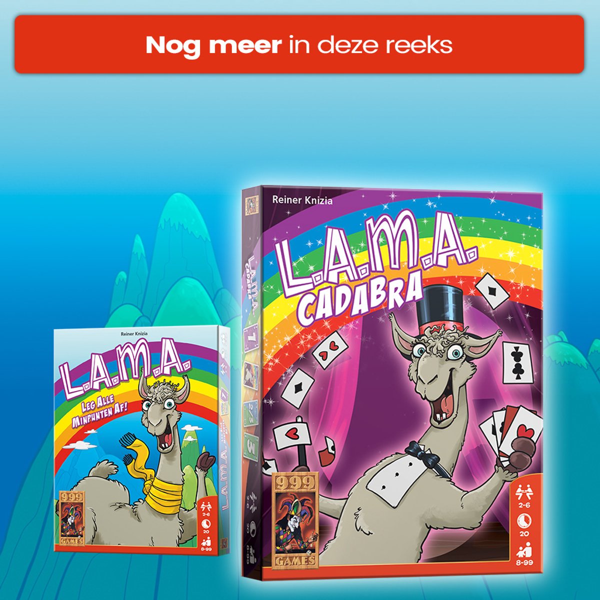 999 Games - LAMA - Vlot Kaartspel - Eenvoudige spelregels - Familiespel - Gezelschapsspel - Educatief spel - Klein cadeautje — afbeelding 2