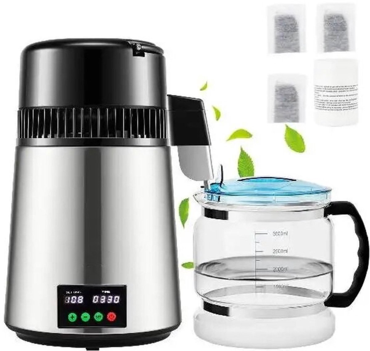 Bol.com Water Distilleerder - waterdestilleerder - Destilleren - Distiller - Zuiver Water Maken - Automatisch Distilleerketel - ... aanbieding