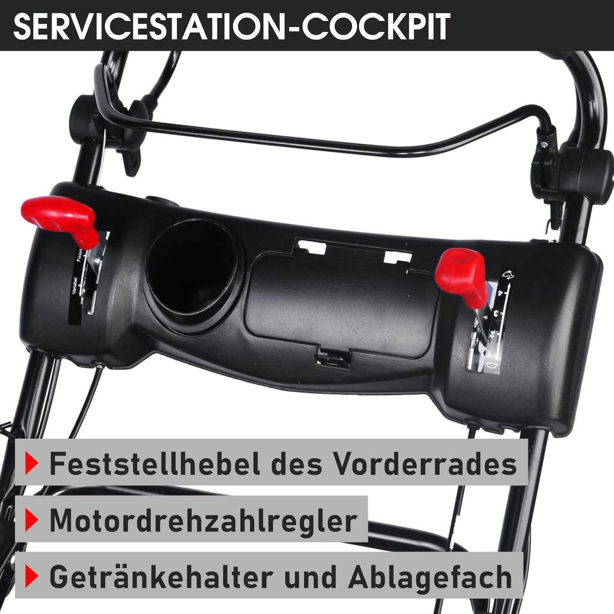 BRAST Benzine Rasenmäher Trike met Aandrijving | 5,2 kW (7 PK) | 53 cm Maaibreedte | TÜV Gecertificeerd | 4-takt OHV Motor | Verstelbare Maaihoogte 30-80 mm | 60L Grasopvangbak | Robuuste Stalen Behuizing | Meerdere Modellen Indsutrialhome