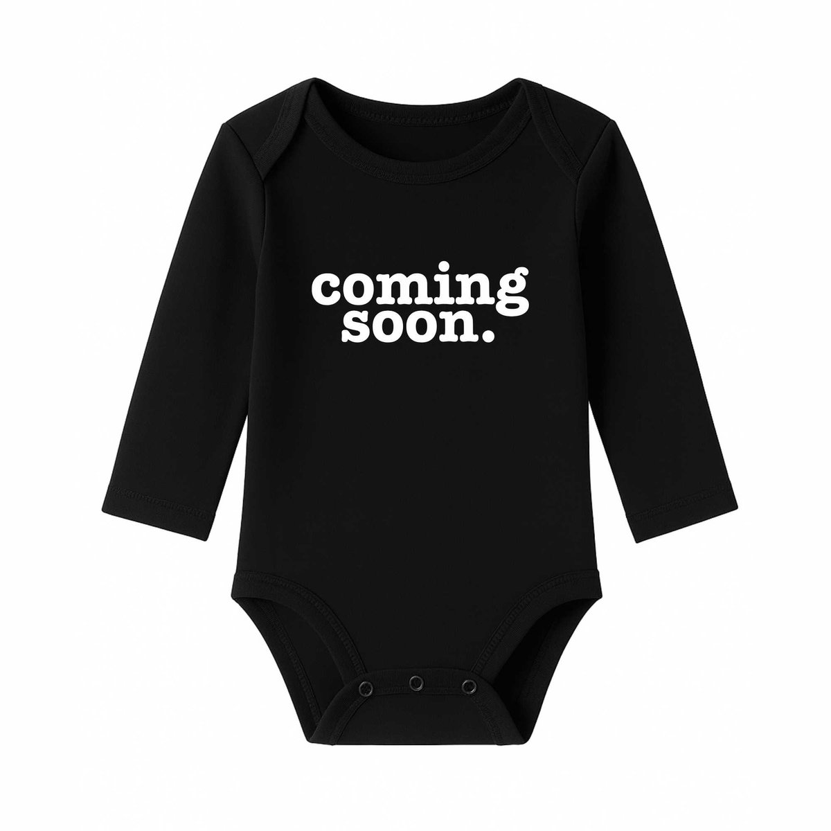 Romper Coming Soon - zwart - lange mouw