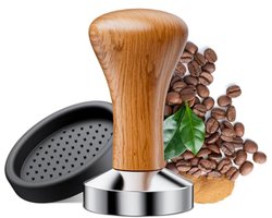 Caffè Tamper 51 mm – Hoogwaardige Koffiestamper met Siliconen Kussen en Afneembaar Design