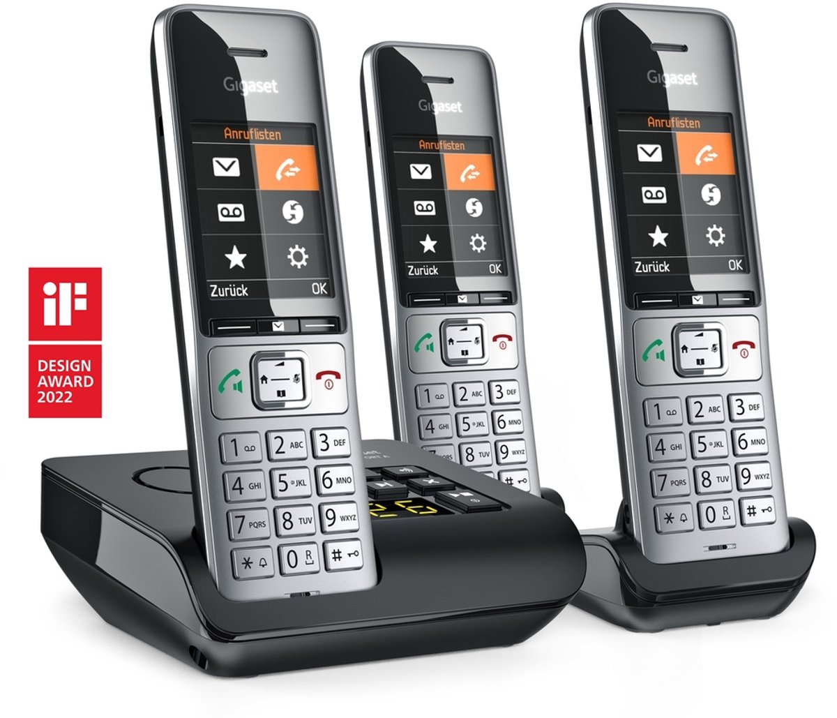 Draadloze telefoon - 3 handsets - antwoordapparaat - 500 A