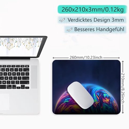 Gaming Muismat 260 x 210 mm - Antislip Rubber, Verbeterde Snelheid en Precisie — afbeelding 5