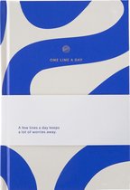 A-Journal - One Line a Day - Dagboek voor 5 jaar - Flow blauw