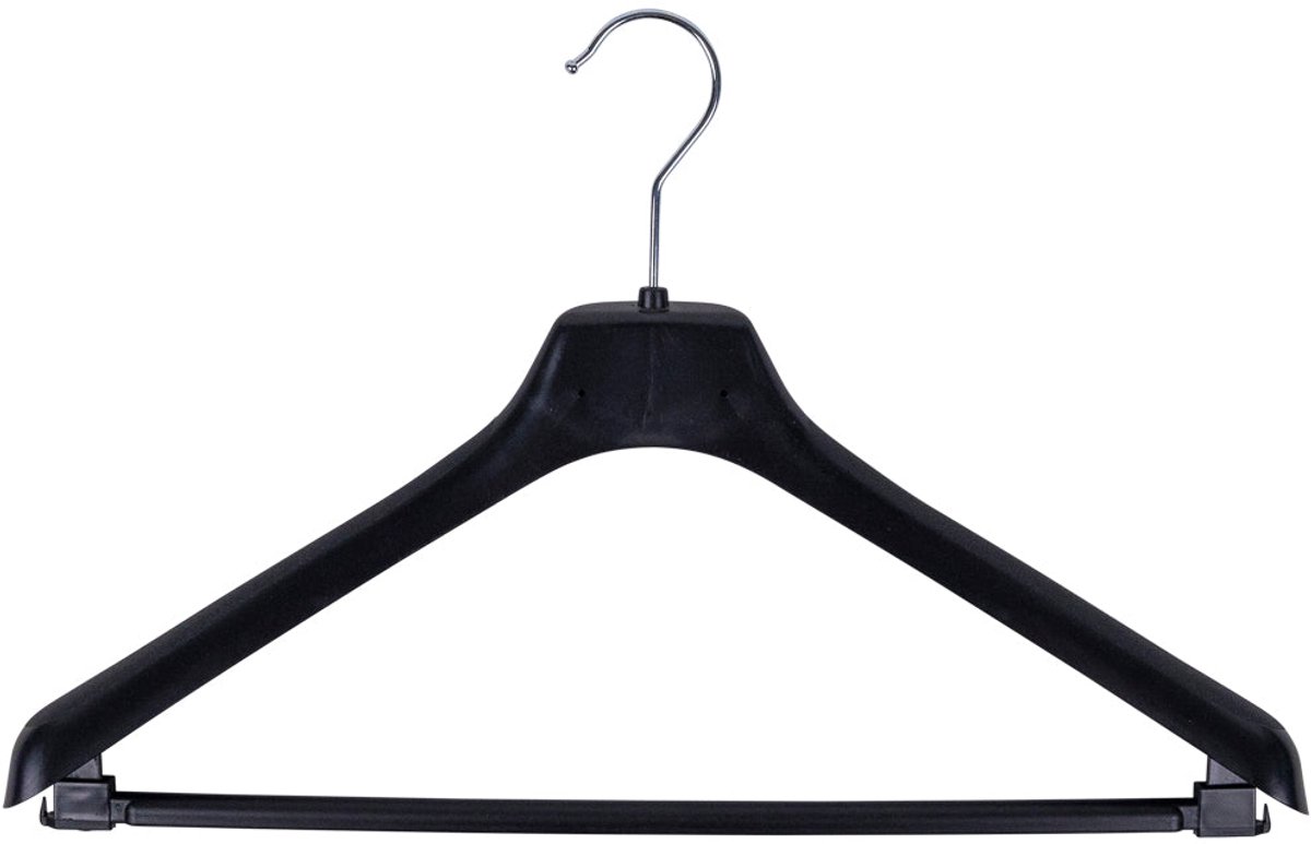 EU-45 ML - Zwaardere kostuumhanger met broeklat - 20 stuks
