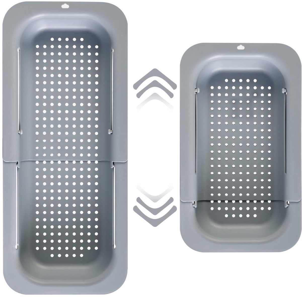 Ibenzoa® Uittrekbare Gootsteenzeef voor Groenten, Fruit en Pasta met Ventilatiegaten