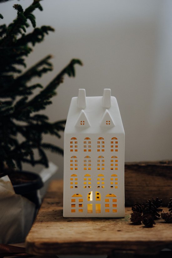 Storefactory wit keramieken decoratiehuisje Storstaden Nr 3