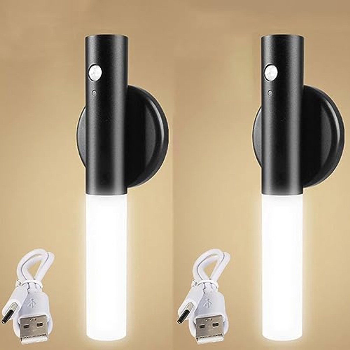 Dimbare LED Wandlamp met Bewegingssensor - Oplaadbare Binnenverlichting