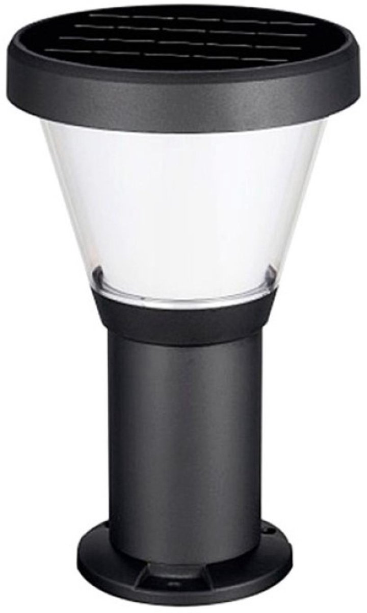 Iplux - Oslo - Solar Tuinverlichting - Warm wit - Staande lamp 38cm