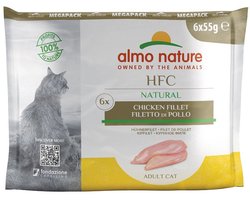 Almo Nature HFC Naturel 6x55g verpakking van 8 - Kipfilet