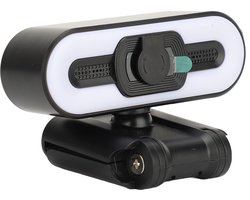 4K Webcam, 4K Webcam with Microphone, Fill Light, USB 2.0 Port, Car Beauty PC Camera for Laptop, Video Camera, Live Streaming