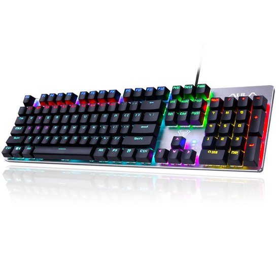 AULA S2016 – RGB mechanisch gaming toetsenbord – QWERTY – Blue Switch