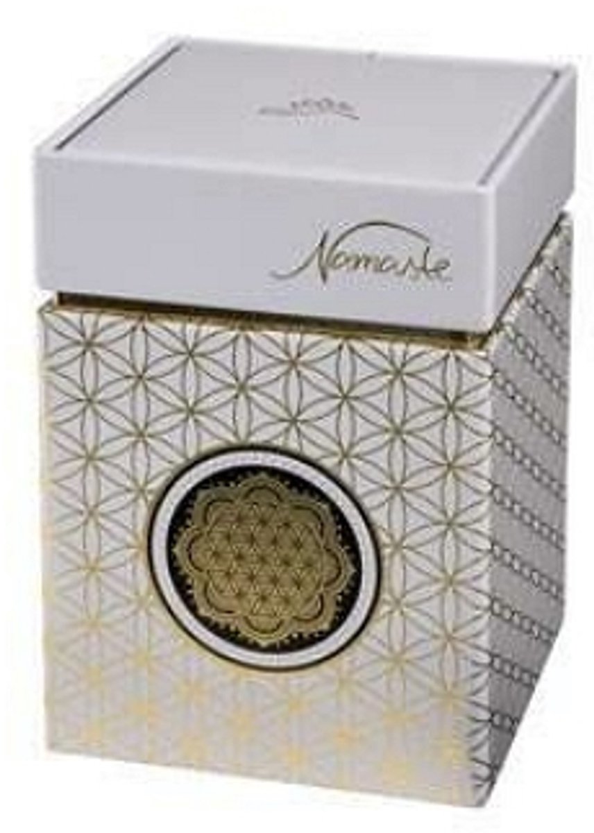 Goebel - Lotus | Theedoos Bloem van het leven wit | Metaal - 11cm - bewaardoos - 4 stuks