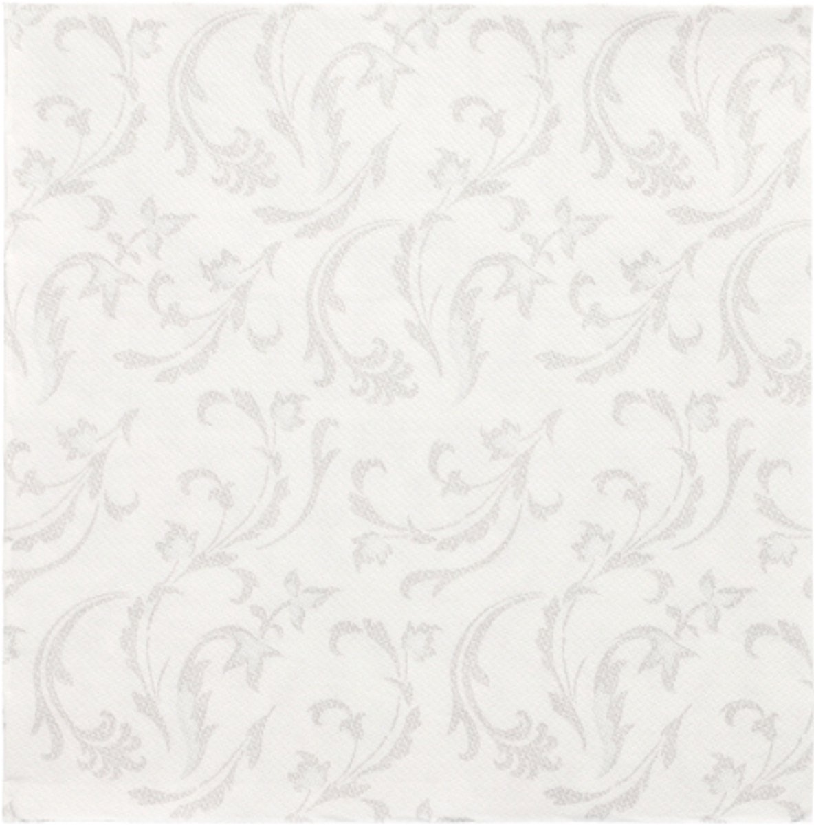 50 Servetten ROYAL Collection 1/4 vouw 40 cm x 40 cm wit Damascato