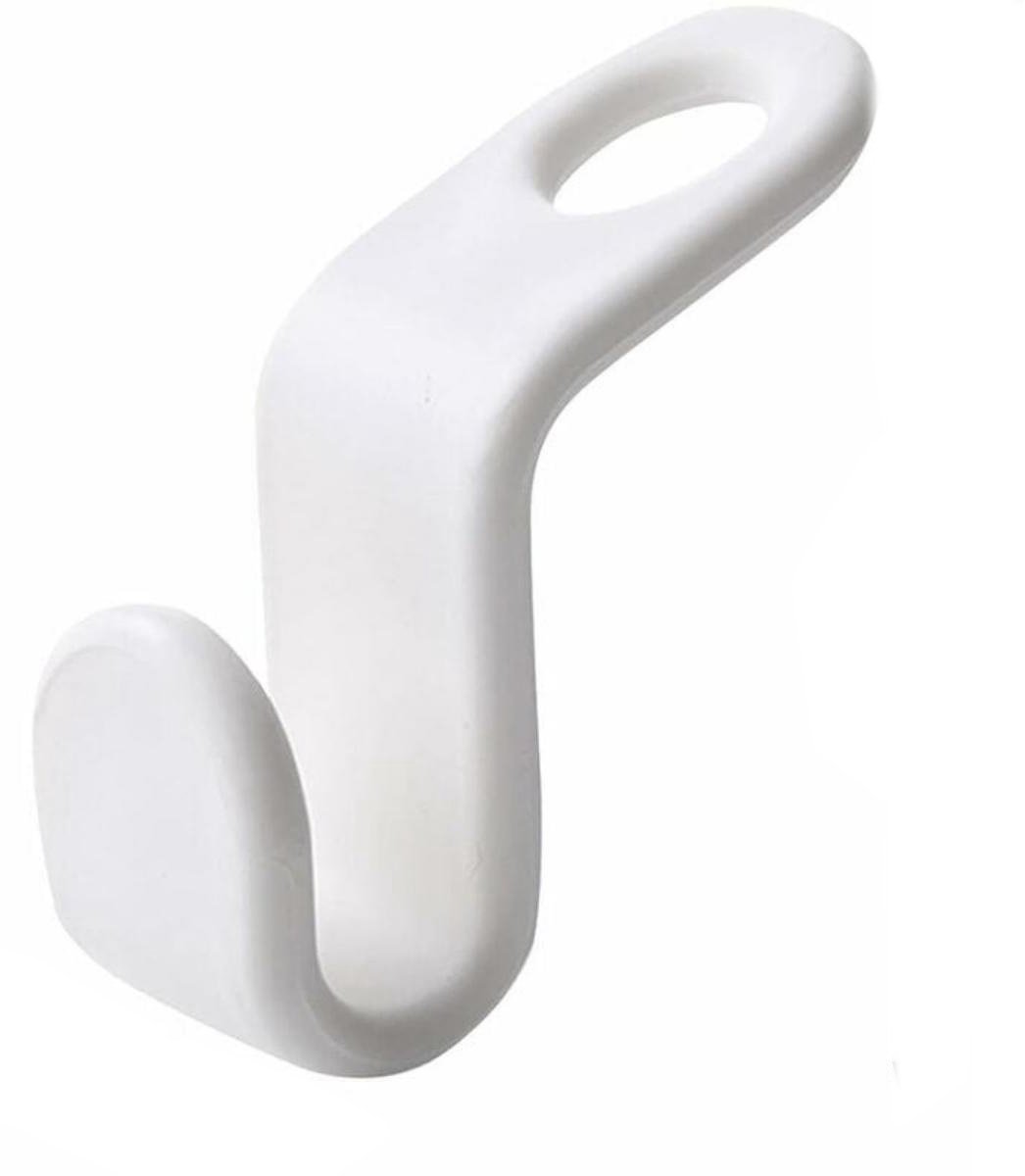 TOVBMUP 50-pack - Ruimtebesparende hangers - Verbindingshaken - Binnenin de kledingkast - Vergroot de bruikbare ruimte - Hangerhaken - Wit