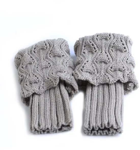 Warme Dames Beenwarmers Winter – Gebreide Enkelsokken met Stretch – Dikke Thermische Wollen Manchetten – Pluizige Enkellaars Covers – Sokken, Kousen, Warme Beenbeschermers