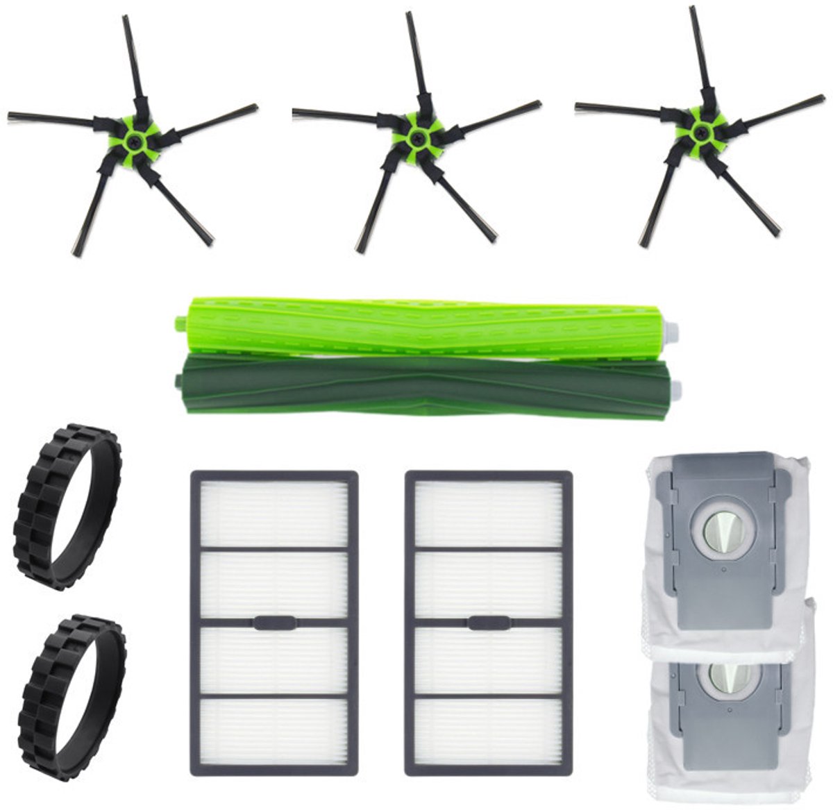 Geschikt voor irobot roomba S9 S9+ Accessoires voor stofzuigers: filter, zijborstels en hoofdborstelset Vervangende onderdelen-11 stuks