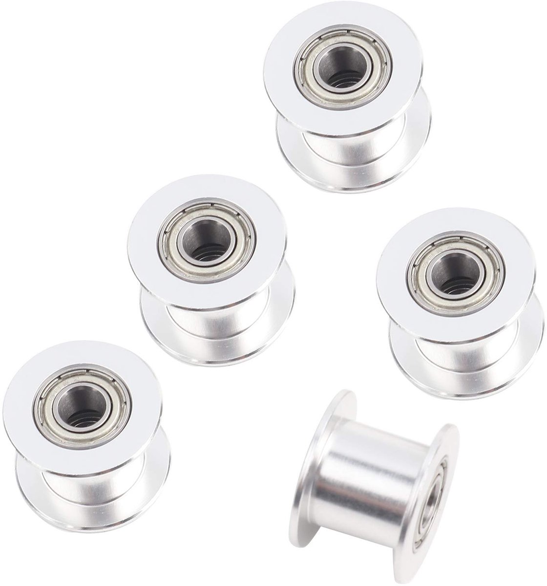 Image of 5st Gladde GT2 Idler Pulley - 20 Tandeloze - 10mm Breedte voor 3D-printer