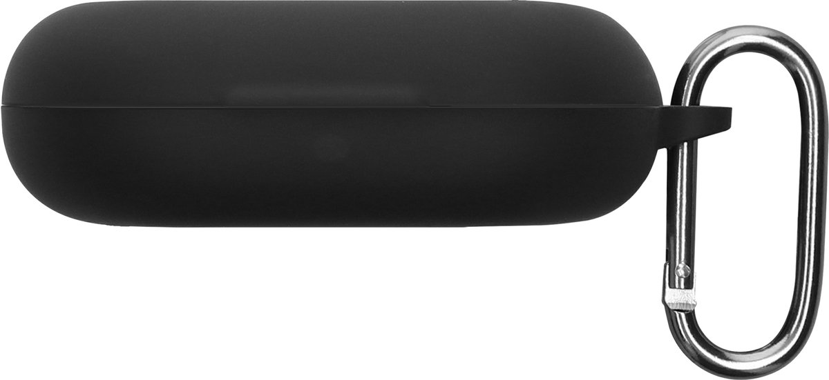 kwmobile cover voor oordopjes case - geschikt voor SoundPeats Chasers - Trendy beschermhoes draadloze oordopjes in zwart