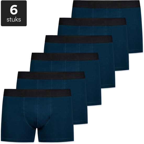 SNOCKS Boxershorts Heren, 6 stuks, Biologisch Katoen, Clean Zonder Logo