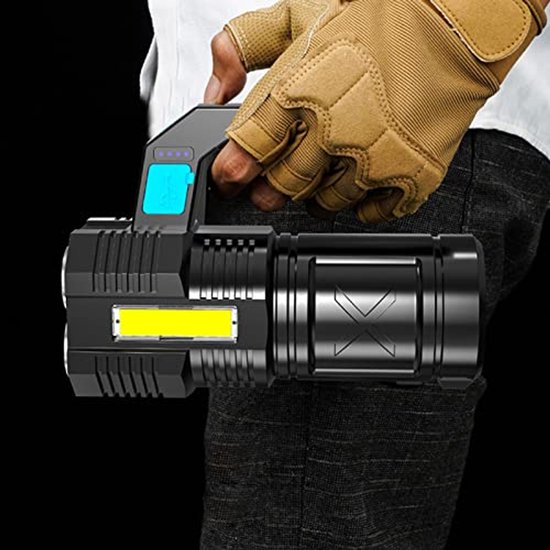 LIAISIMI Zaklamp, blauw licht, blauwe led, mini-zaklampen met blauw licht, 3 modi, zoombaar, met clip, blauw licht, led-zaklamp voor nachtzicht, vissen, jacht (5, blauw
