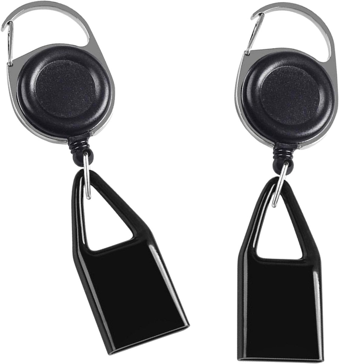 Set van 2 Aansteker Clip 120x35 mm – Anti-Verlies, Intrekbaar en Duurzaam – Voor Sleutels, Riemen, Rugzakken en Outdoor Gebruik