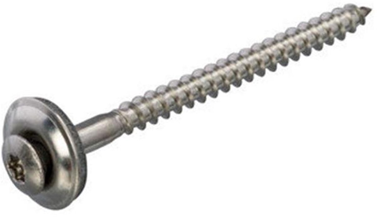 Dak & Gevel - Spenglerschroef met EPDM-ring - TX20 - 4,5 x 25mm - RVS - Deelraad (200 stuks)