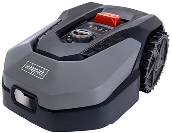 Scheppach Robotmaaier - RoboCut XL600 - Laadstation - Tot 600 m² - 18cm maaibreedte - in maaihoogtes instelbaar: 20-60mm - Regensensor