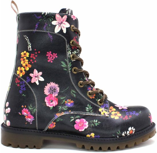 Bottines GOBY Flower Town - Bottes pour femmes - Handgemaakt - Qualité Premium - Taille 35