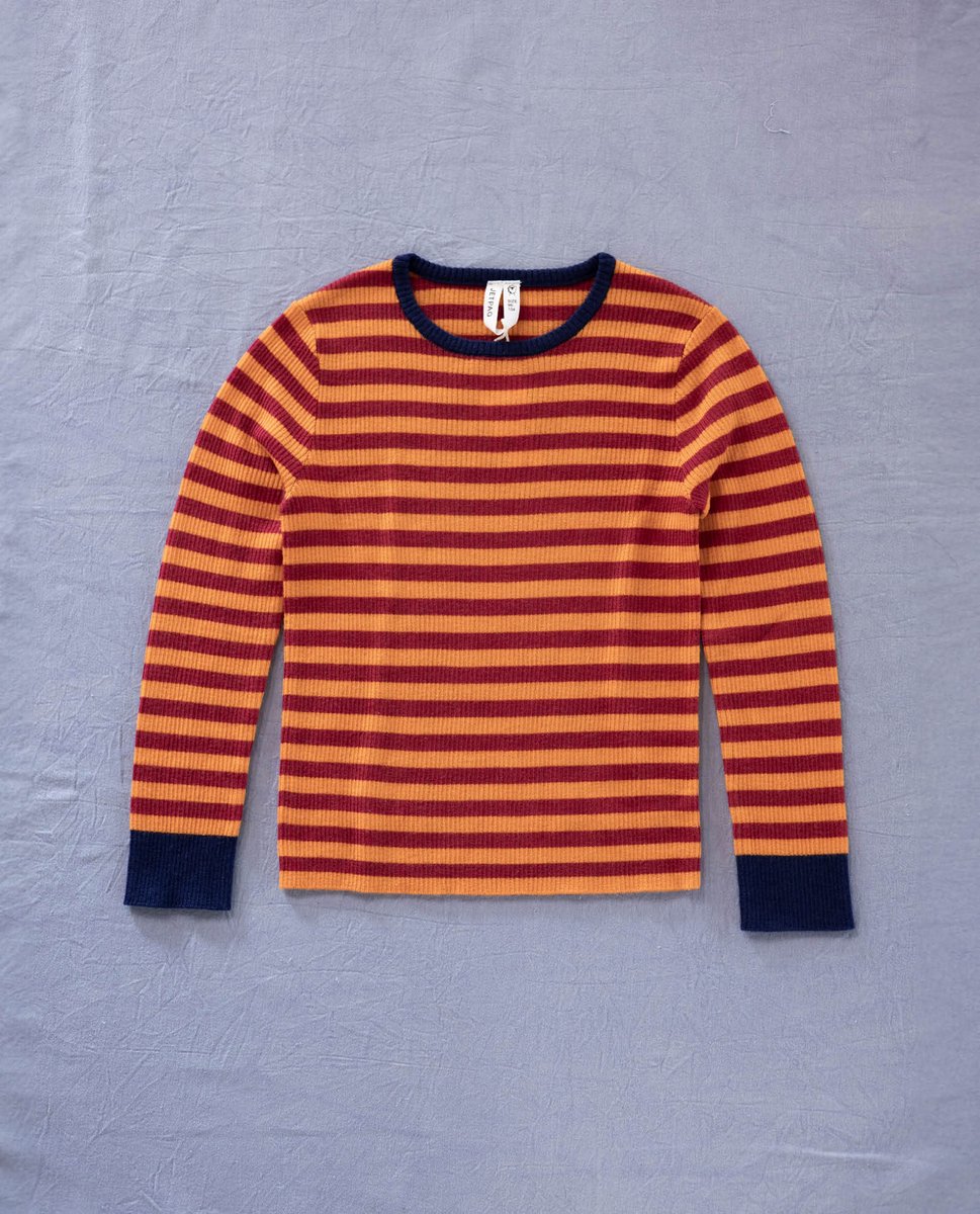 JETPAQ - Merino wollen longsleeve - Oranje - Maat 50/56