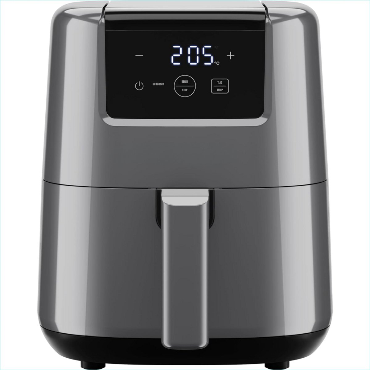 SCH® Mini airfryer - Airfryer - Airfryer klein - Grijs - 22cm x 26cm x 25cm