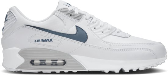Nike Air Max 90 - Édition Limited - Homme - Baskets - Wit/ Blauw - Taille 42,5 - Boîte sans couvercle