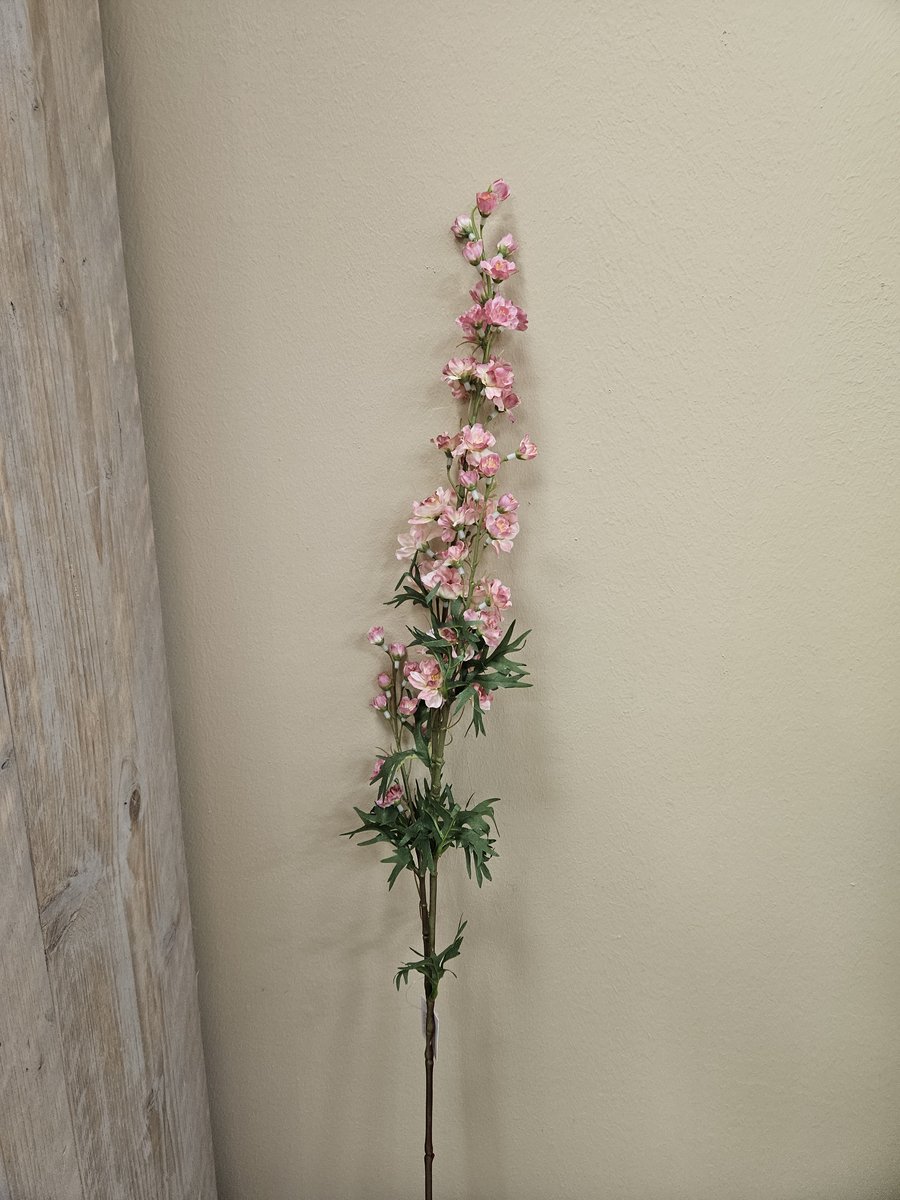 Kunstbloem - Kunst - Bloem - Delphinium Roze - L85cm