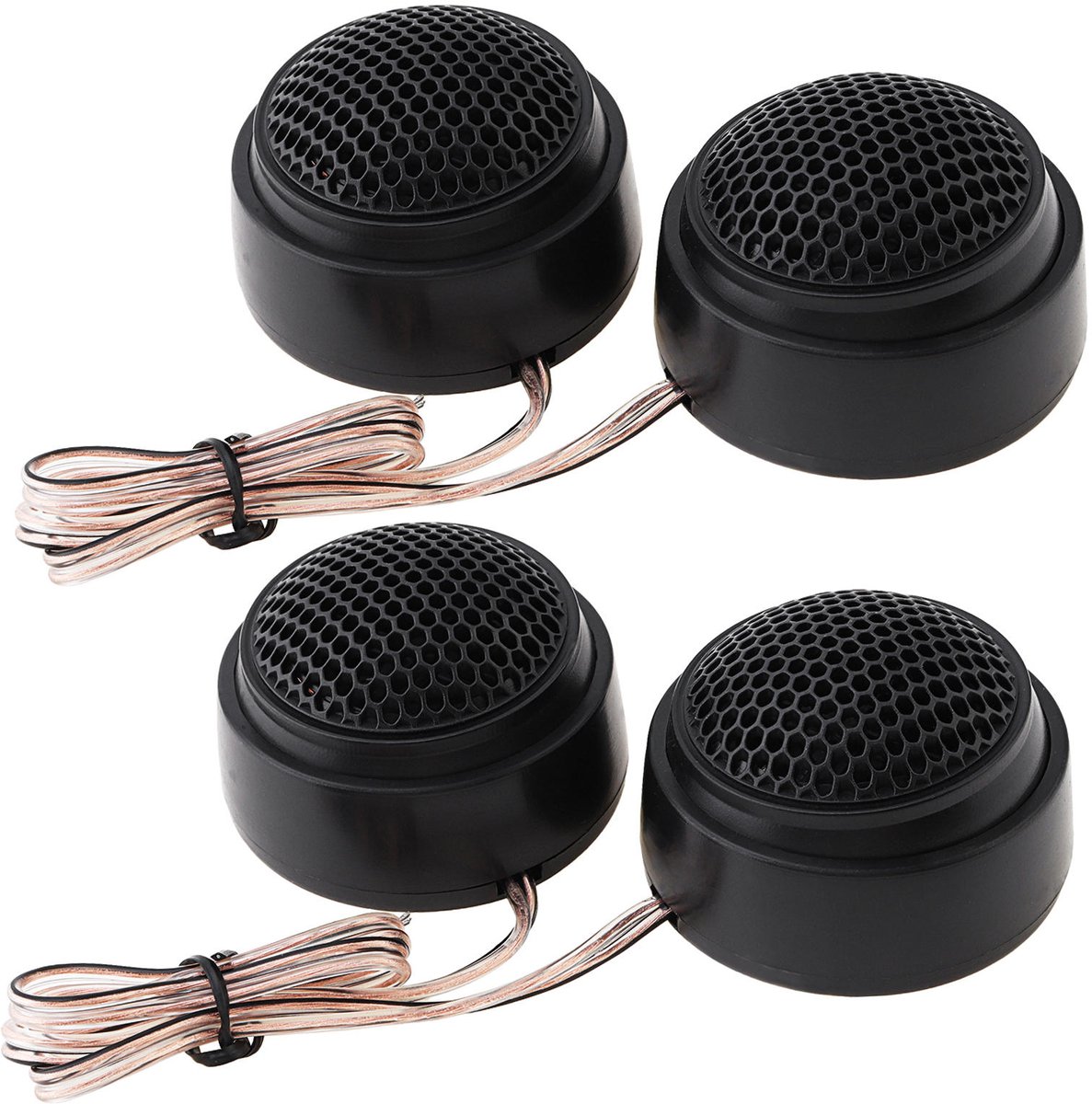 4-pack autoluidsprekers, universeel, hoogrendements mini-dometweeter