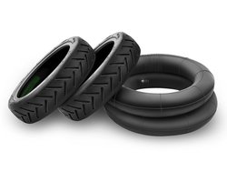 E-scooterbanden 8 1/2 x 2-met 2 banden en 2 binnenbanden-8,5 inch vervangende banden voor en achter voor Xiaomi M365/Pro2/Pro/1S elektrische scooter-50/75-6.1 E-scooter binnenband + offroad bandenset