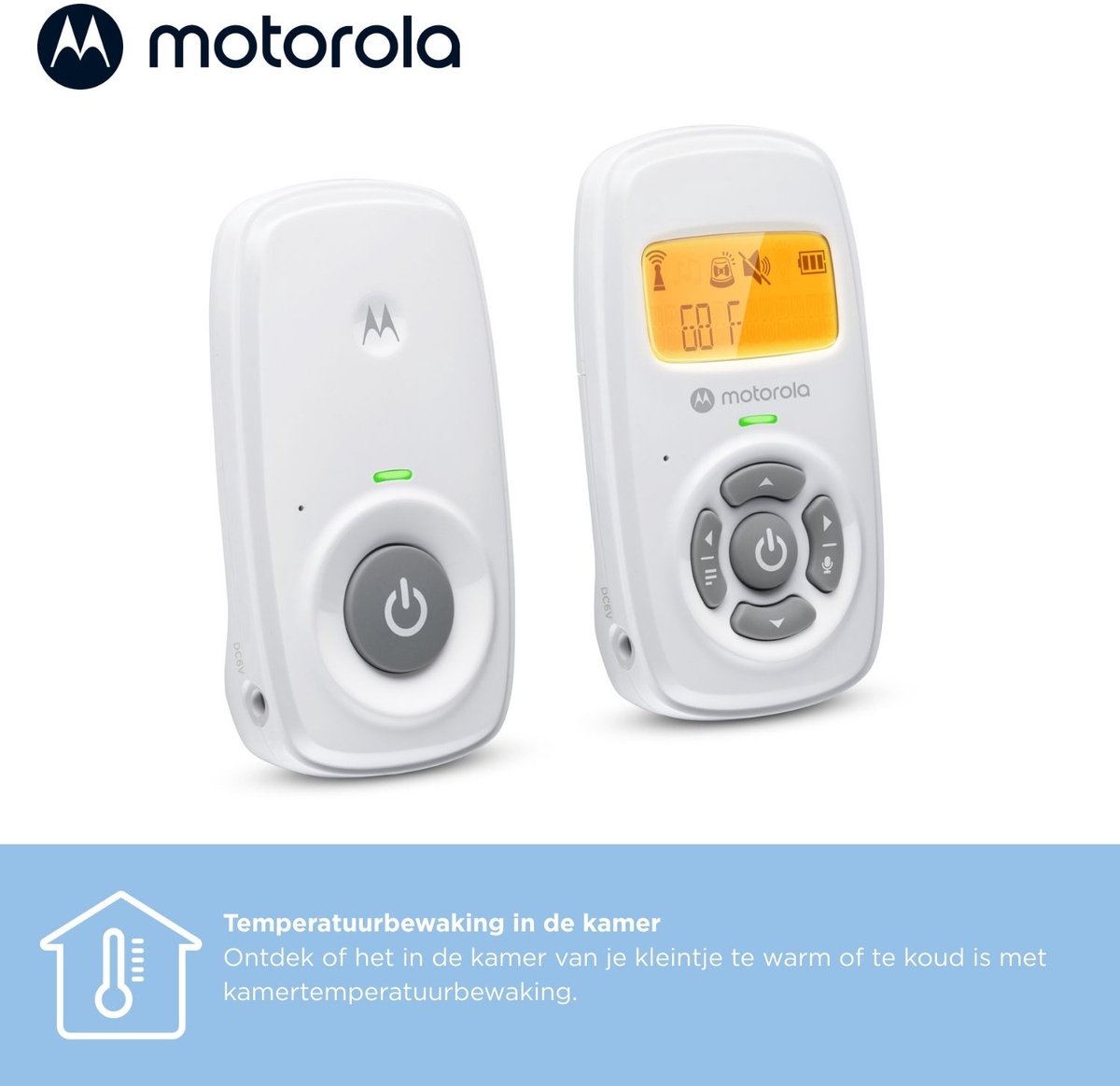 Motorola AM24 Babyfoon Audio met Tweerichtingsgesprek - afbeelding 3
