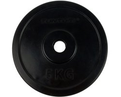 Tunturi Tunturi Halterschijf - Halter gewichten - 1x 5 kg - 30mm - Rubber - Incl. fitness app