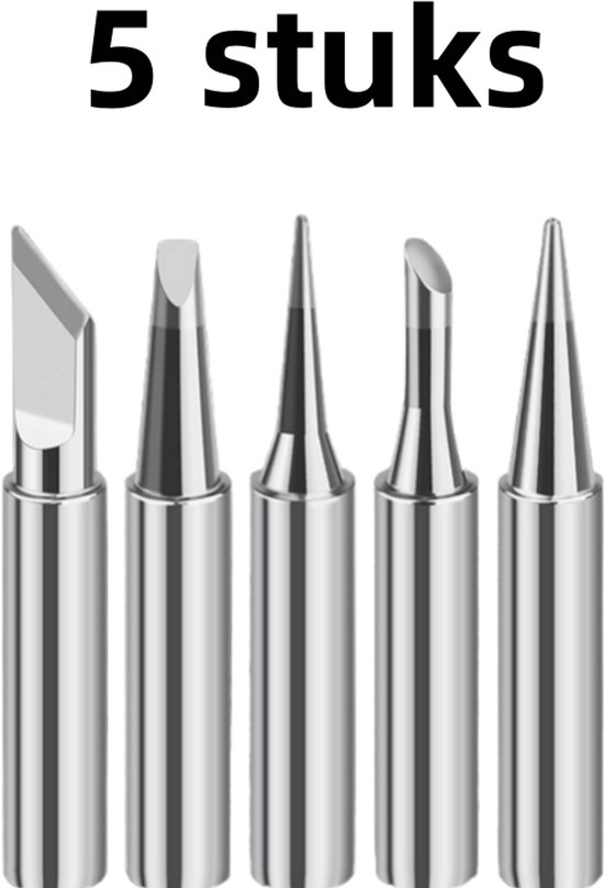 Lot De 5 Pointes De Fer à Souder Coniques 0,8mm Mesee - Compatibles Weller WES51, WE1010NA, PES50, Etc.