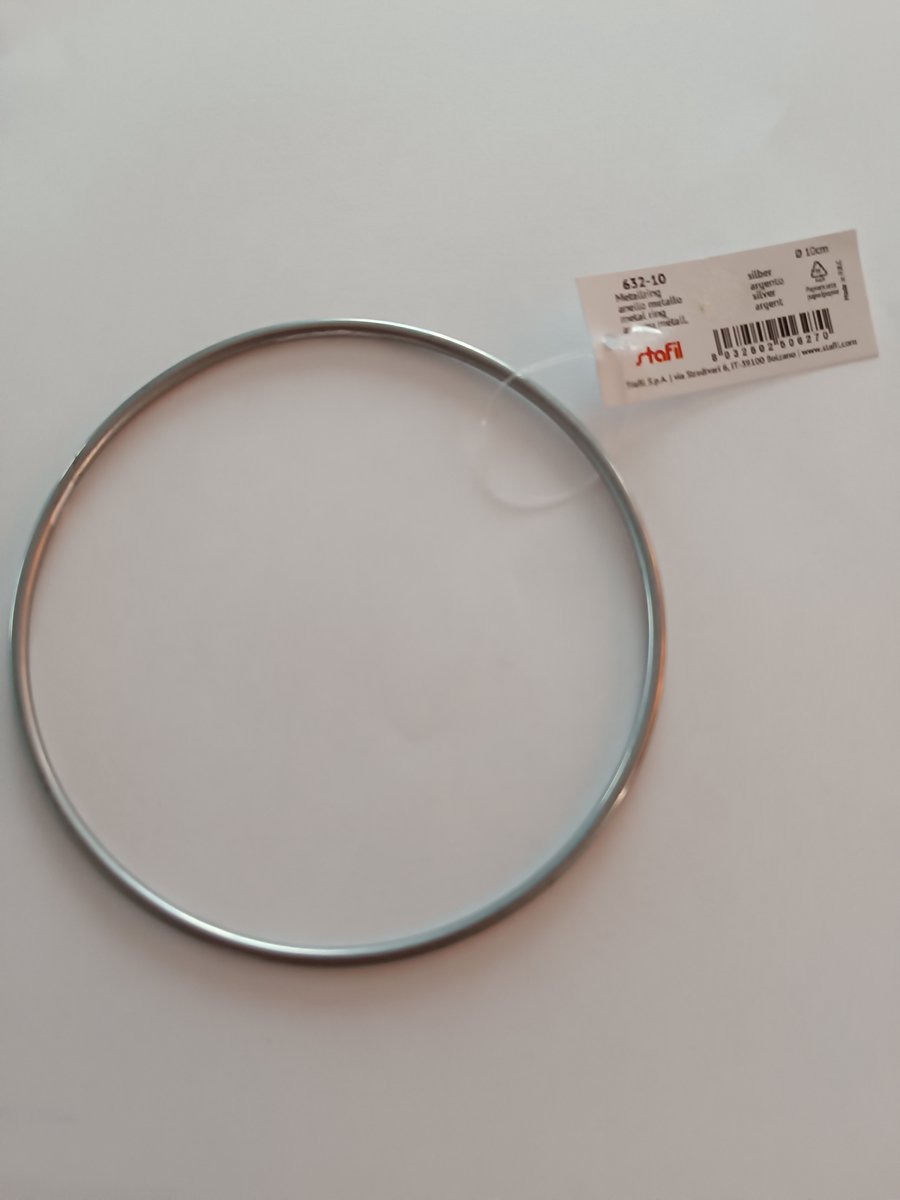 Metalring, Silver ø10cm
