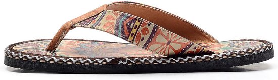GOBY Slippers Mandala Colorés - Sandales pour femmes – Handgemaakt – Qualité Premium – Taille 40