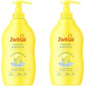 Zwitsal - Baby huidverzorging - Zeepvrije Wascrème - 400ml x 2