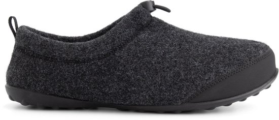 Travelin' Back2Home Heren - Pantoffels - Wol - Donkergrijs