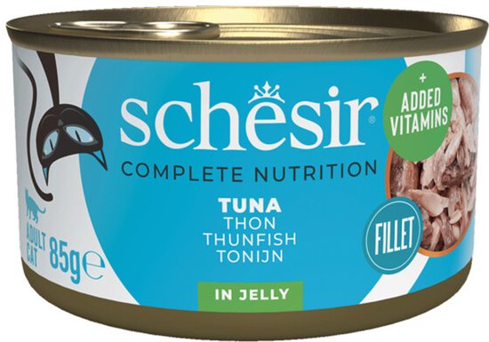 Schesir Kattenvoer Tonijn in Gelei - 12 x 85 gr - Voordeelverpakking