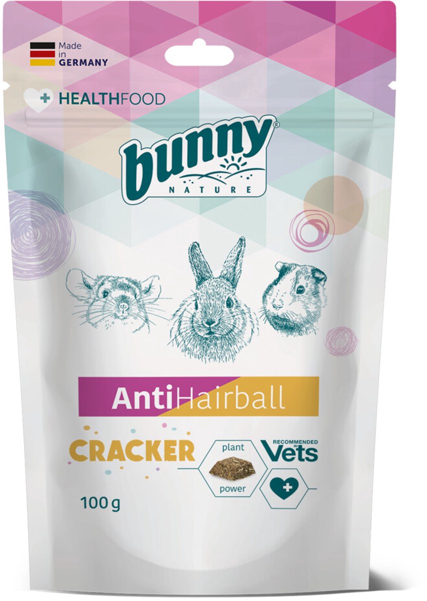 Bunny Nature Anti Hairball Cracker - 5 x 100 gr - Voordeelverpakking