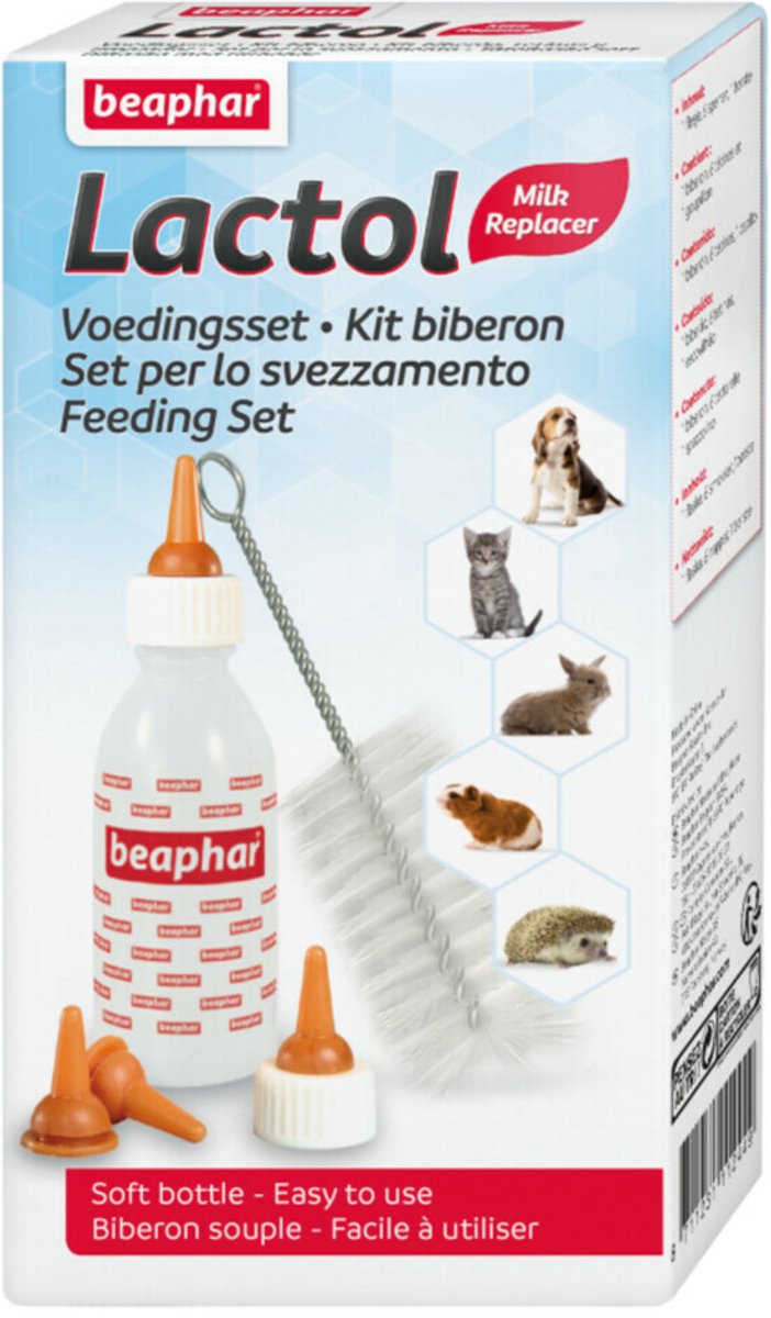 Beaphar Zuigflesje Voedingsset Lactol - 2 x - Voordeelverpakking