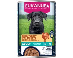 Eukanuba Hondenvoer Nat Life Care Dog Adult Kalkoen en Wortel - 6 x 400 gr - Voordeelverpakking